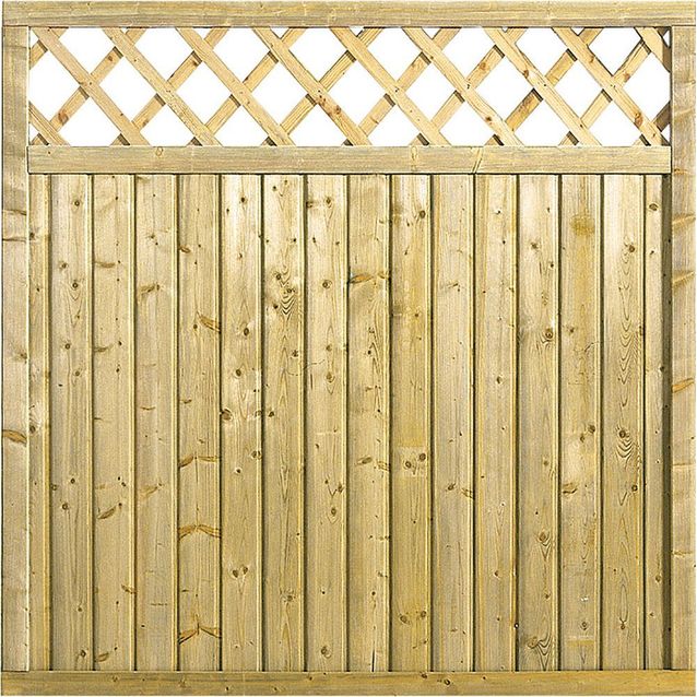 Aitaelementti JABO Classic Syrén 179x179 cm painekyllästetty kuusi