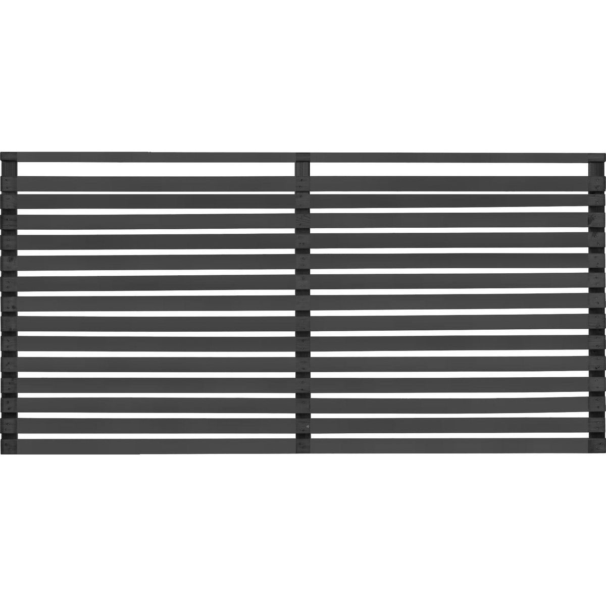 Aitaelementti JABO Horizont 2 89x159 cm musta