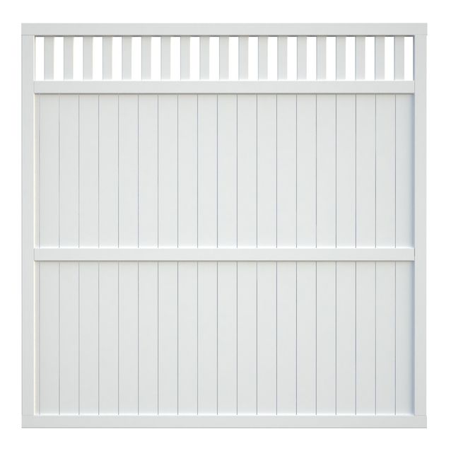 Aitaelementti Palmako Elke 1 180x180 cm valkoinen 5 kpl/pkt