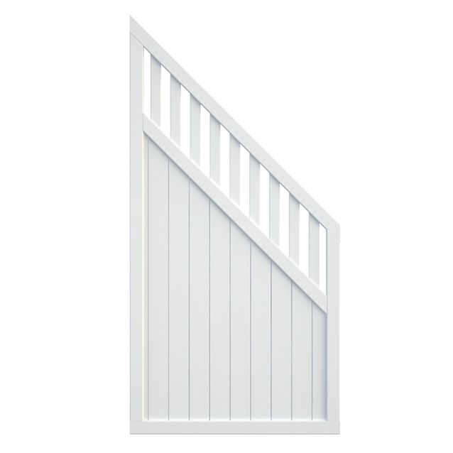 Aitaelementti Palmako Elke 3 180/90x90 cm valkoinen 5 kpl/pkt