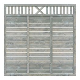 Aitaelementti Palmako Helis 1 180x180 cm painekyllästetty harmaa 5 kpl/pkt