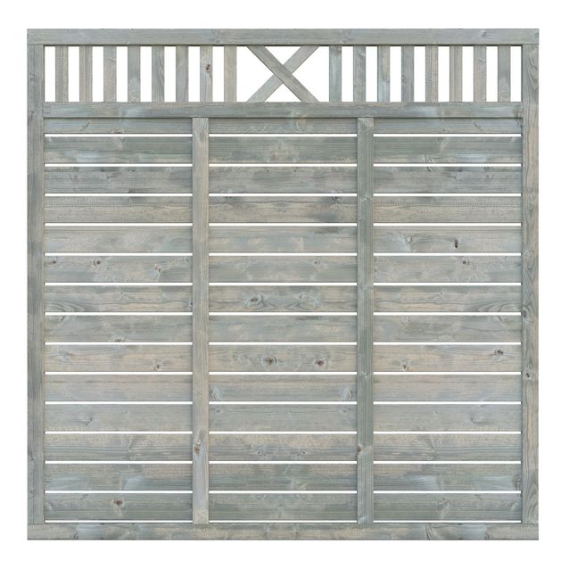 Aitaelementti Palmako Helis 1 180x180 cm painekyllästetty harmaa 5 kpl/pkt