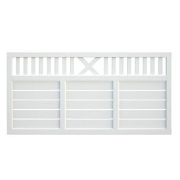 Aitaelementti Palmako Helis 4 90x180 cm valkoinen 5 kpl/pkt