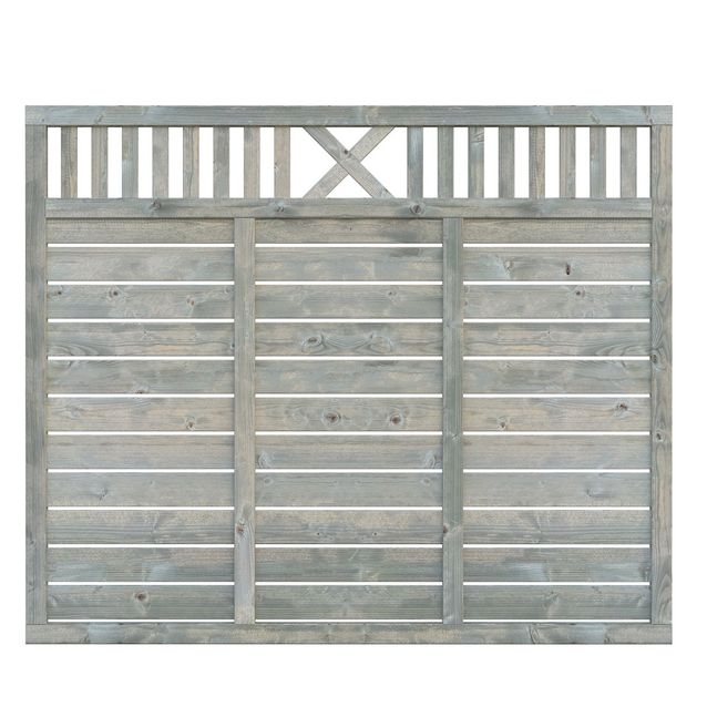 Aitaelementti Palmako Helis 6 150x180 cm painekyllästetty harmaa 5 kpl/pkt