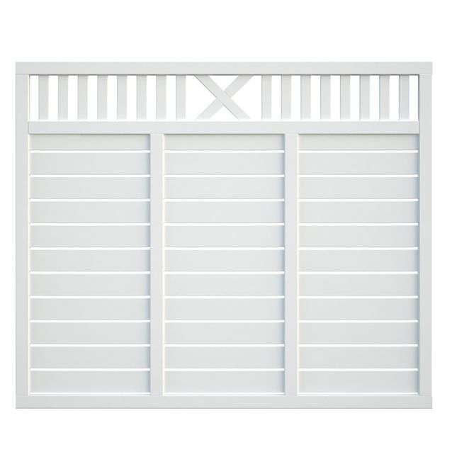 Aitaelementti Palmako Helis 6 150x180 cm valkoinen 5 kpl/pkt