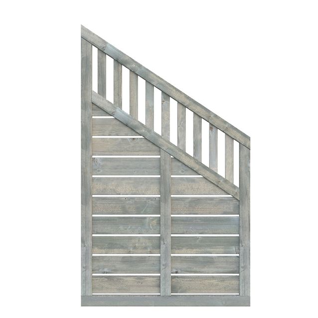 Aitaelementti Palmako Helis 8/Marit 8 150/90x90 cm painekyllästetty harmaa 5 kpl/pkt