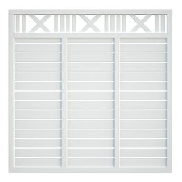 Aitaelementti Palmako Marit 1 180x180 cm valkoinen 5 kpl/pkt