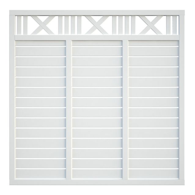 Aitaelementti Palmako Marit 1 180x180 cm valkoinen 5 kpl/pkt