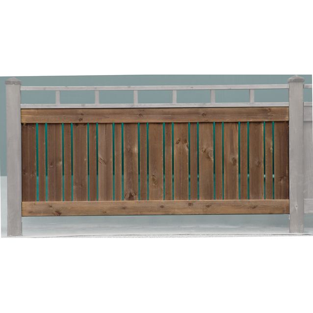 Aitaelementti Taloaita OUTLET A96R 1800x730 mm pystylauta ruskea