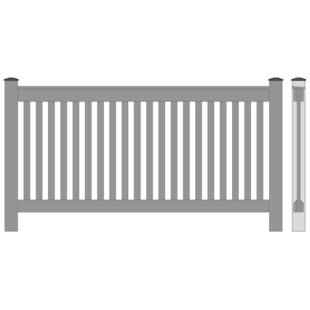 Aitaelementti Kruunuaita Säde 1000x2000 mm kuusilauta pohjamaalattu