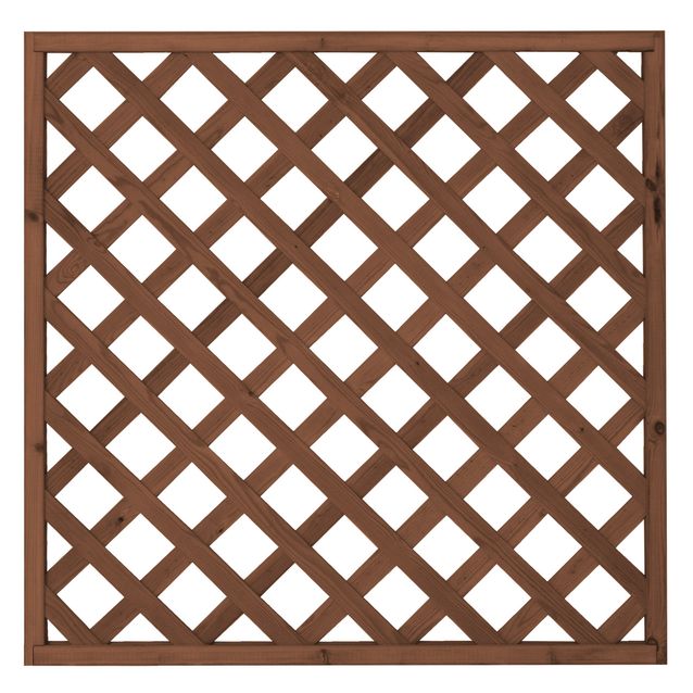 Aitaelementti Lehto A09R 1200x1200 mm vinoristikko ruskea