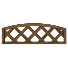 Aitaelementti Lehto A10R 900x200/300 mm vinoristikko ruskea