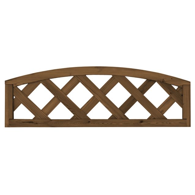 Aitaelementti Lehto A10R 900x200/300 mm vinoristikko ruskea