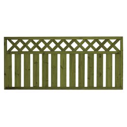 Aitaelementti Lehtoharju A18 1800x800 mm pystylauta + vinoristikko vihreä