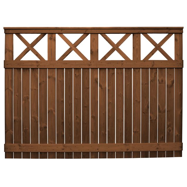 Aitaelementti Raja A86R 1600x2200 mm pystylauta + koristeristikko ruskea