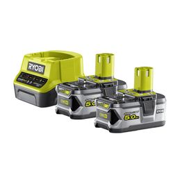 Akku- ja laturisetti Ryobi 18V ONE+ RC18120-250 2 x 5.0Ah akulla