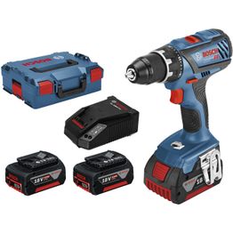 Akkuporakone Bosch Professional GSR 18V-28 2x4,0 Ah akuilla L-Boxx