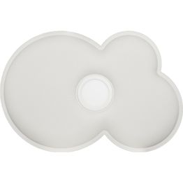 Akustiikkapilvi LED-valolla Yeseco Pilvi vaakariippuva 120x80 cm valkoinen