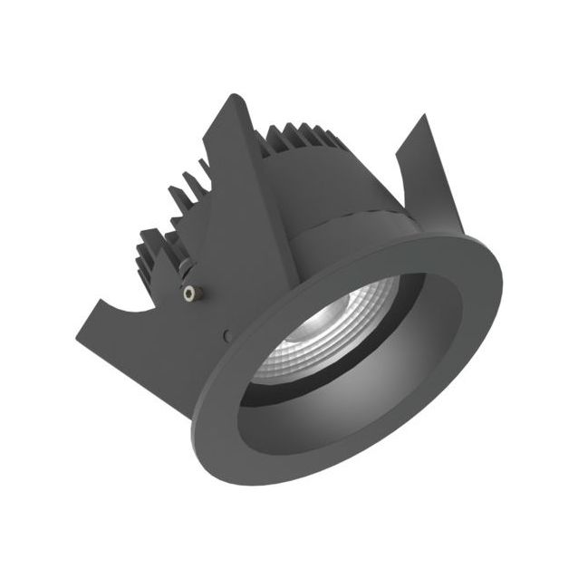 Alasvalo Illuxtron Fluxe, Ø75mm, HV-FD, 800lm, 3000K, 40°, musta