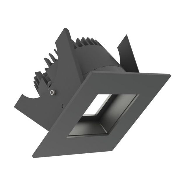 LED-alasvalo Illuxtron Fabio, Ø75mm, HV-FD, 800lm, 3000K, 80°, musta