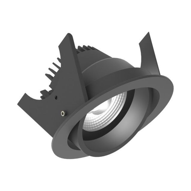 Alasvalo Illuxtron Fluxe, Ø90mm, HV-FD, adj, 800lm, 3000K, 40°, musta