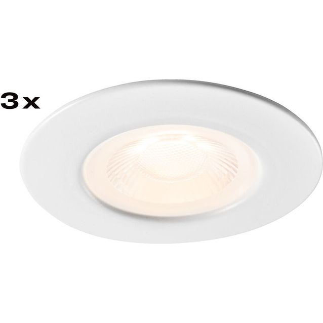 Alasvalo Airam Fio fix, IP44, 6W/930 540lm 3000K,  himmennettävä, valkoinen, 3kpl