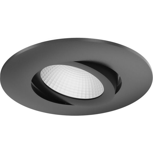 Alasvalo Airam Compact Multi, himmennettävä, IP54, 7W, 927/933/940, DIM, musta