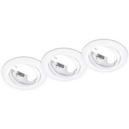 Alasvalosarja Trio Jura ø83x70 mm IP20 mattavalkoinen 3 kpl/pak