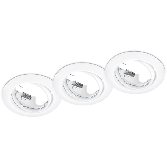 Alasvalosarja Trio Jura ø83x70 mm IP20 mattavalkoinen 3 kpl