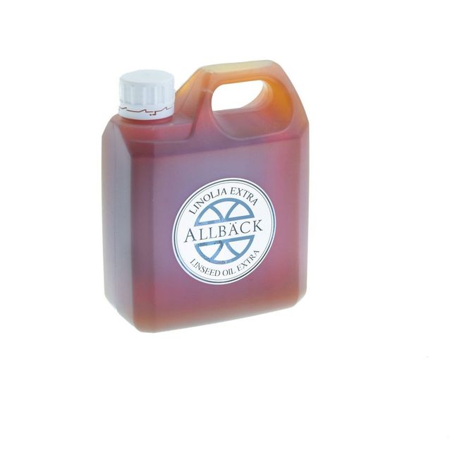 Keitetty pellavaöljy Allbäck Extra 1 l