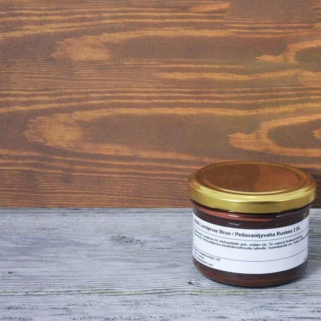 Pellavaöljyvaha Allbäck ruskea 1 l