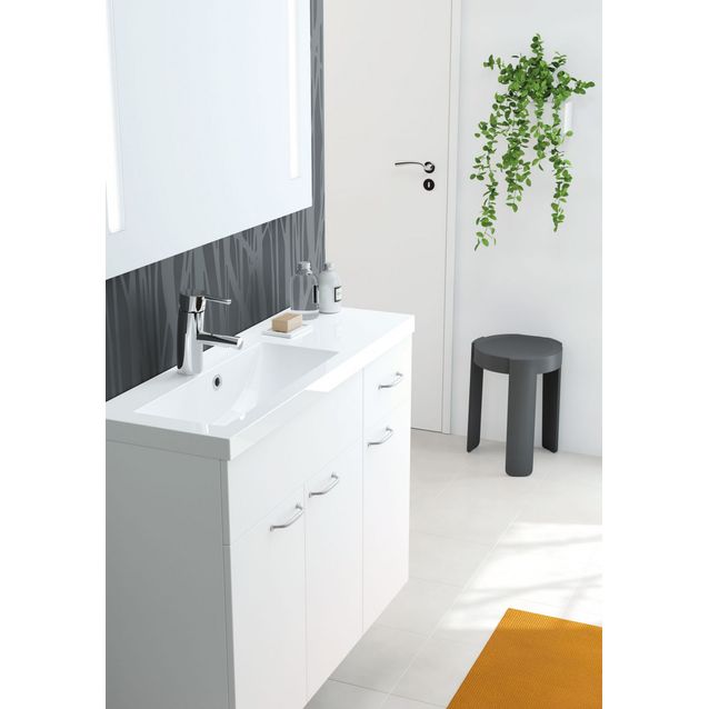 Allas ja allaskaappi Otsoson Miniclever 900 900x310 valkoinen vasen sileäovi sivukaappi yhdellä laatikolla