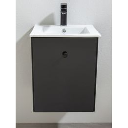 Allaskaappi pesualtaalla Bathlife Fröjd 520x400x500mm mattamusta