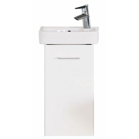 Allaskaappi pesualtaalla IDO Glow 400 oikea valkoinen