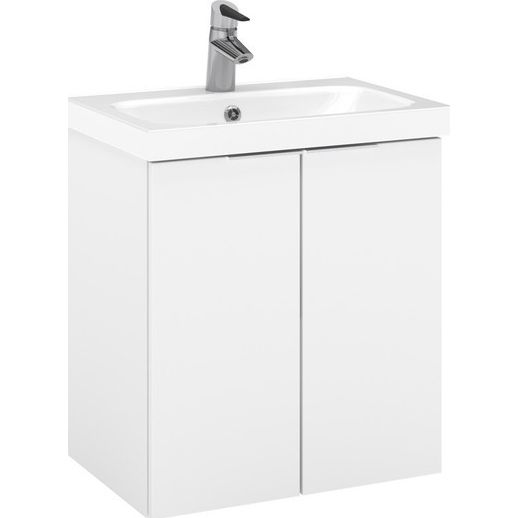 Allaskaappi pesualtaalla Temal Stella 2 ovea 57,5x40 cm valkoinen