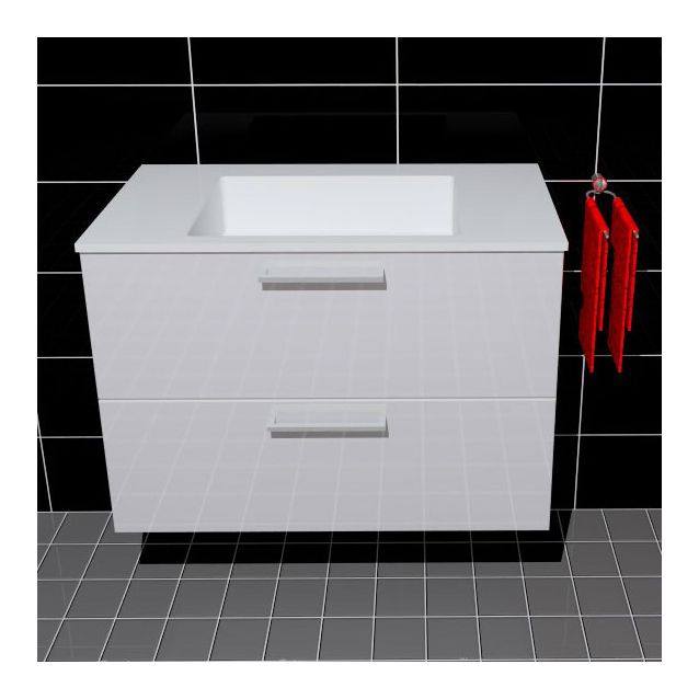 Allaskaappi ja pesuallas Easy Bath Tango 80 TEN2