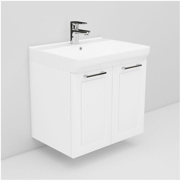 Allaskaappi ja tasoallas Noro Living 1.2 600mm kahdella ovella valkoinen raami