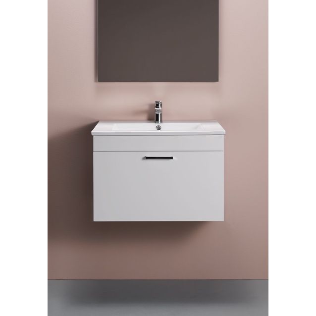 Allaskaappi Hafa Go kiiltävä valkoinen eri kokoja