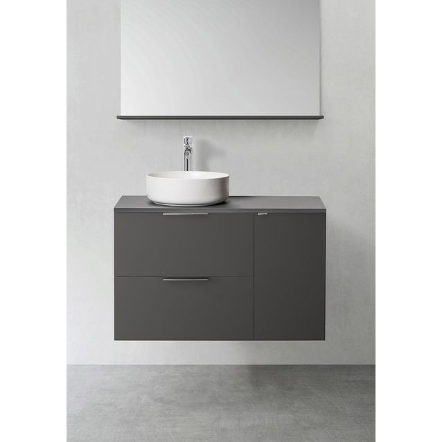 Allaskaluste Hafa Shape ja sivumoduuli 300 push open antrasiitinharmaa eri kokoja