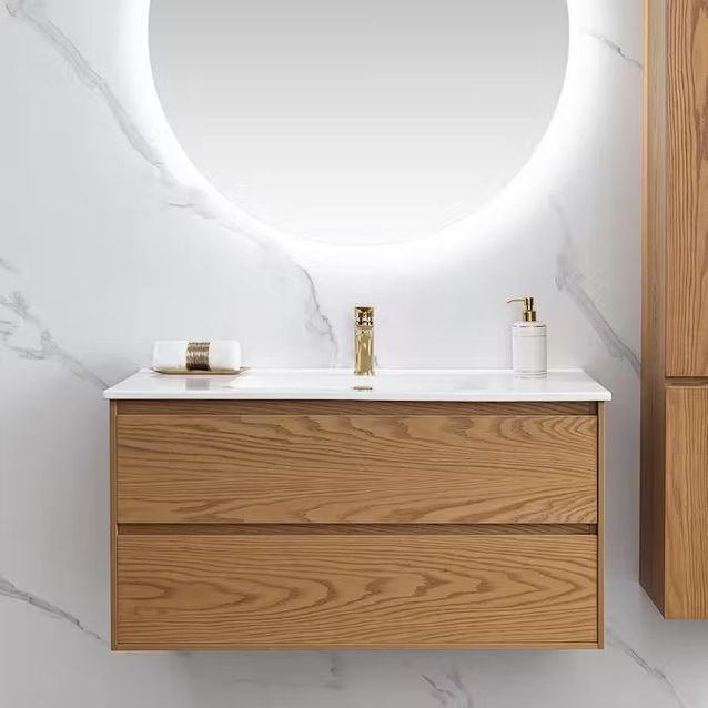 Allaslaatikosto altaalla Bathlife Lättsam, 1000mm, tammi