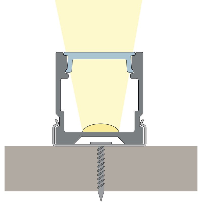 Alumiiniprofiili LED-nauha Hide-a-lite Art High 2m valkoinen lisäkuva 3