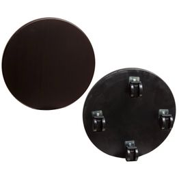 Alusta pyörillä Pinetta 36cm musta mäntyä