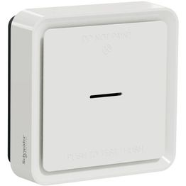 Älypalovaroitin Schneider Electric Wiser, vastelämpötila 57°C, optinen, savun ja lämmönnousun tunnistuksella, valkoinen, kiinteällä paristolla