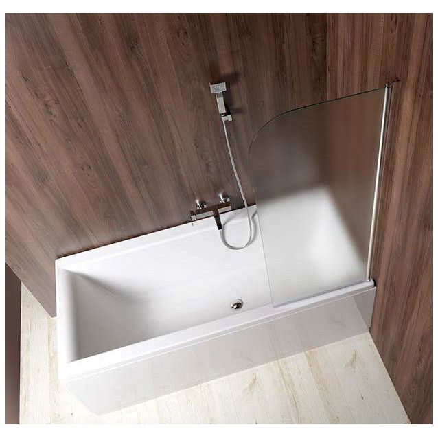 Ammeseinä Interia Vilma 600x1400 mm huurrelasi kiiltävä alumiini oikea