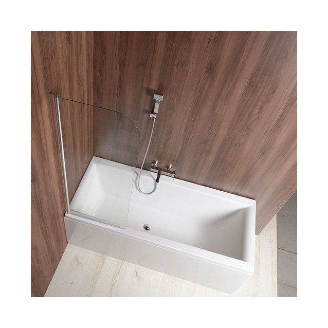 Ammeseinä Interia Vilma 600x1400 mm kirkas lasi kromi