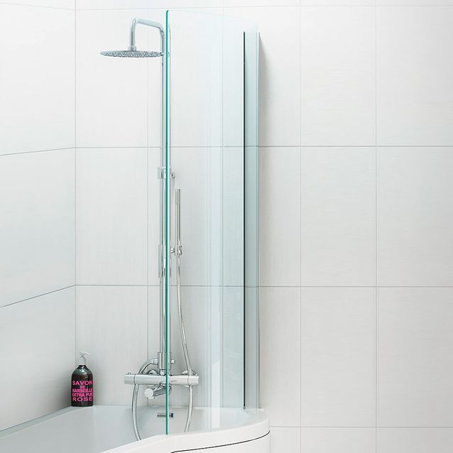 Ammeseinä Nordhem Solvik 810x1430 mm kromi/kirkas