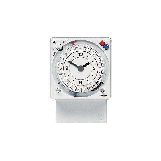 Analoginen kellokytkin Theben SUL 289 H, päivä- ja viikko-ohjelmalla