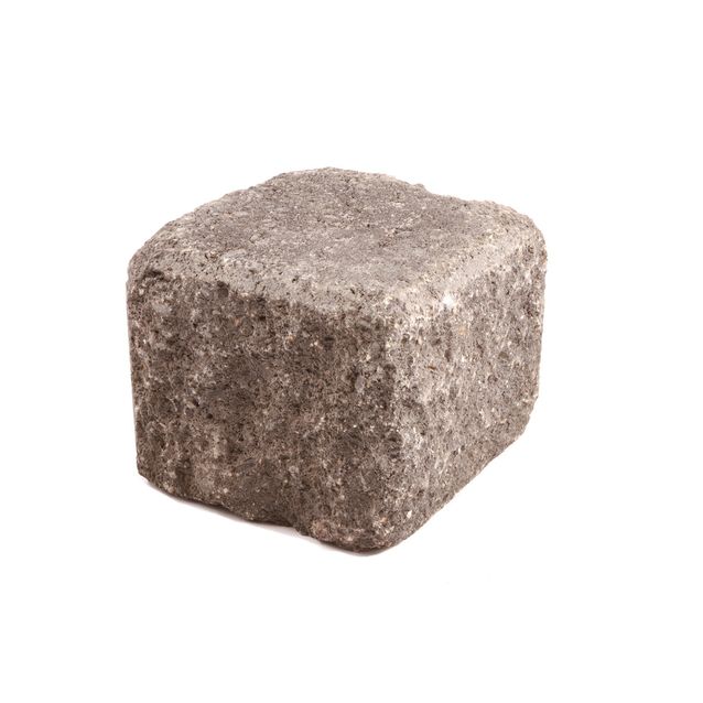 Antiikkimuurikivi lohko puolikas 180x180x150 mm musta