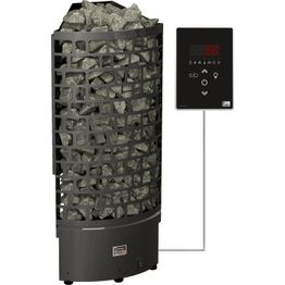 Sähkökiuas SAWO Aries Corner Black Ni2, 6kW, 5-8m³, erillinen ohjaus