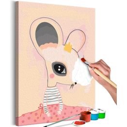 DIY-taulu Artgeist Ashamed Mouse, 60x40cm, beige